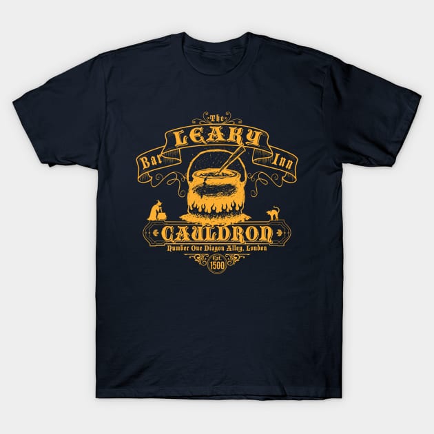 Leaky Cauldron Bar and Inn T-Shirt by Alema Art